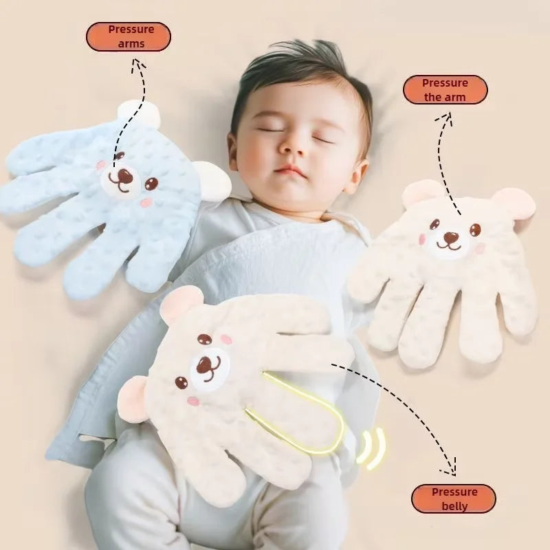 Newborn Baby Sleep Aid Palm Pillow | Baby Soothing Cushion Imitating Mom’s Hand & Gentle Patting