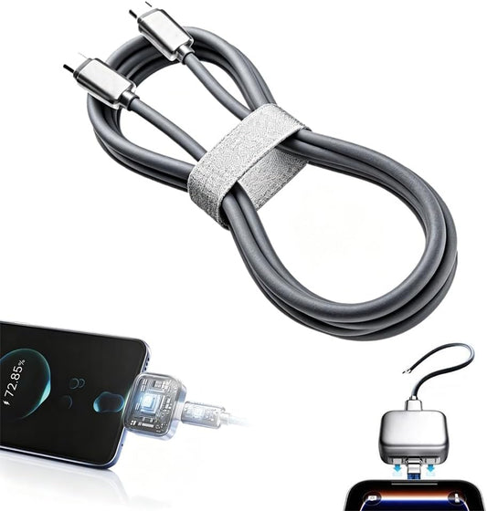 Stop Charge Smart Charger, 2026 New Auto Disconnect Charging Cable Protector, Fast 140W Charger, LED Digital Display, Overcharge Protection Adapter for Phone Laptop Tablet USB Charging Cable