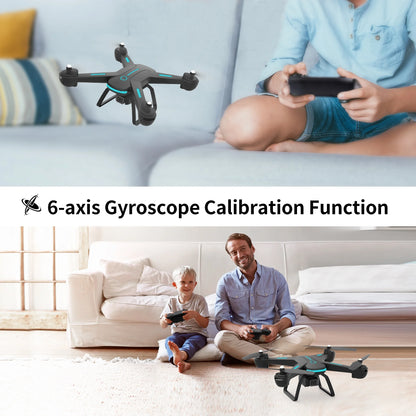 JY03 HD Camera Drone | FPV RC Quadcopter with Optical Flow Positioning & LED Lights (Black)