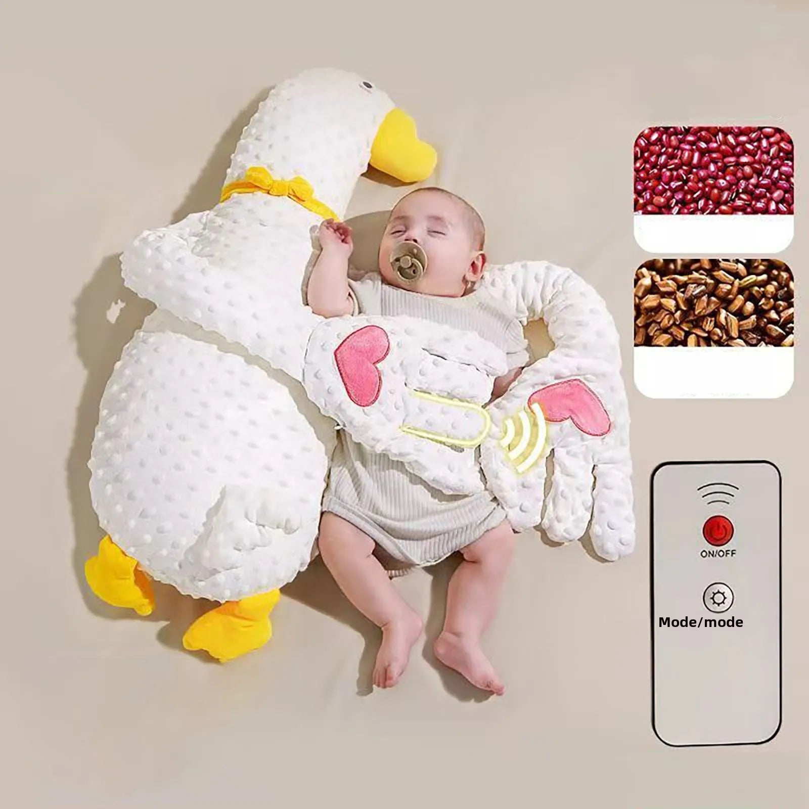 Baby Soothing Palm Pillow for Sleeping, Patting and Comforting the Baby, Anti-Startle Sleeping Aid, Patting Butt Soothing Pillow