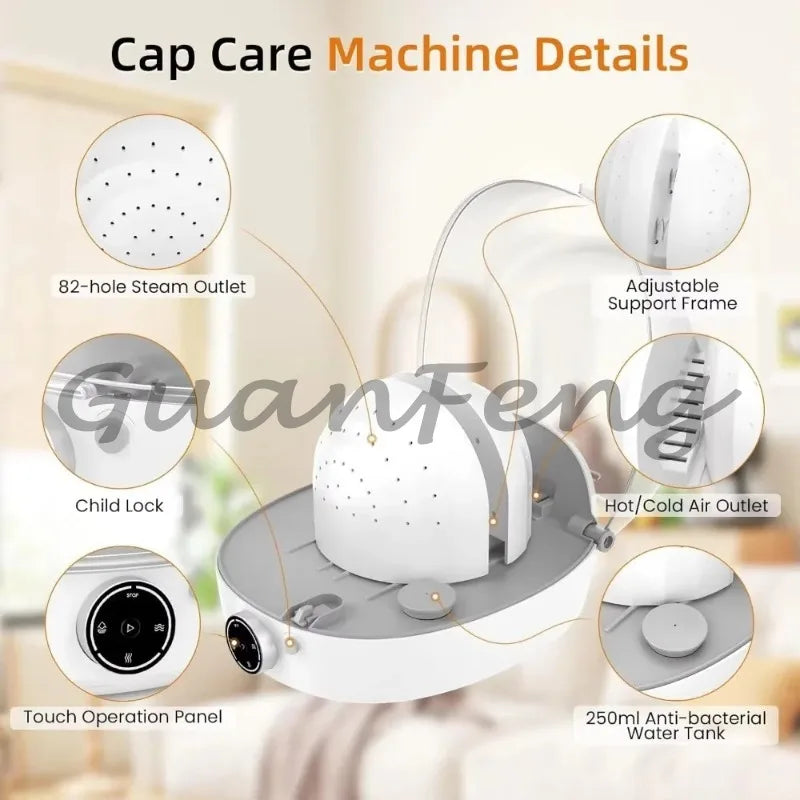 Automatic Hat Cleaner Care Machine Steam Cleaning & Ironing & Drying Bucket Baseball Restore Malformed Caps