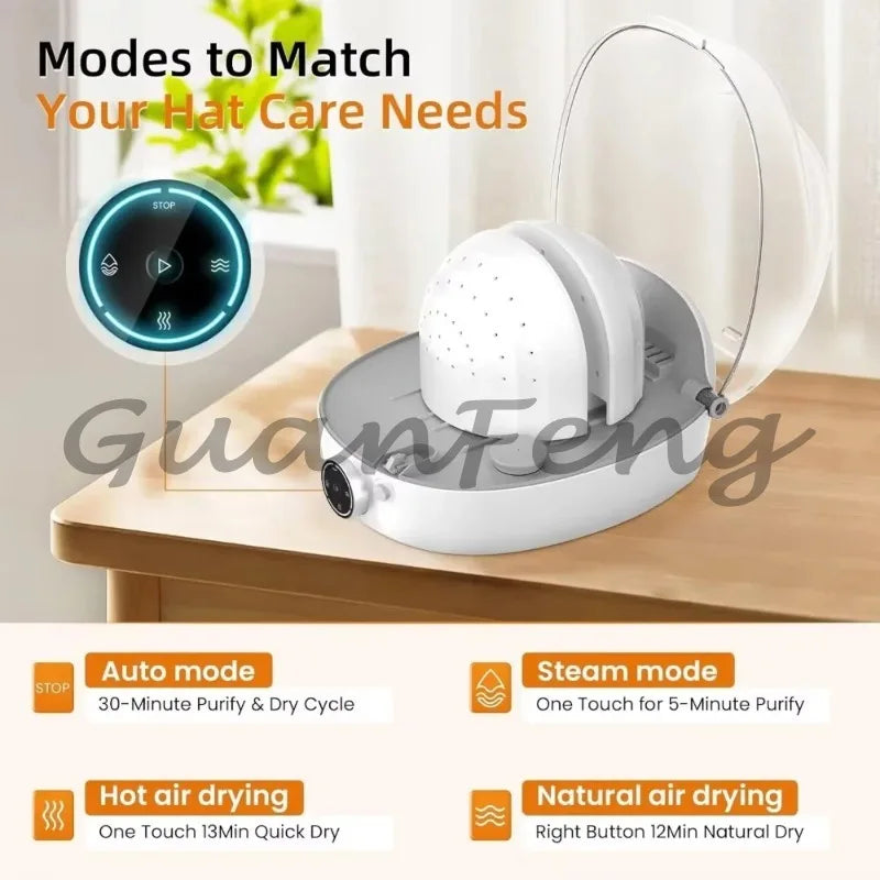 Automatic Hat Cleaner Care Machine Steam Cleaning & Ironing & Drying Bucket Baseball Restore Malformed Caps