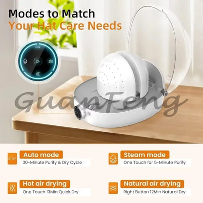Automatic Hat Cleaner Care Machine Steam Cleaning & Ironing & Drying Bucket Baseball Restore Malformed Caps