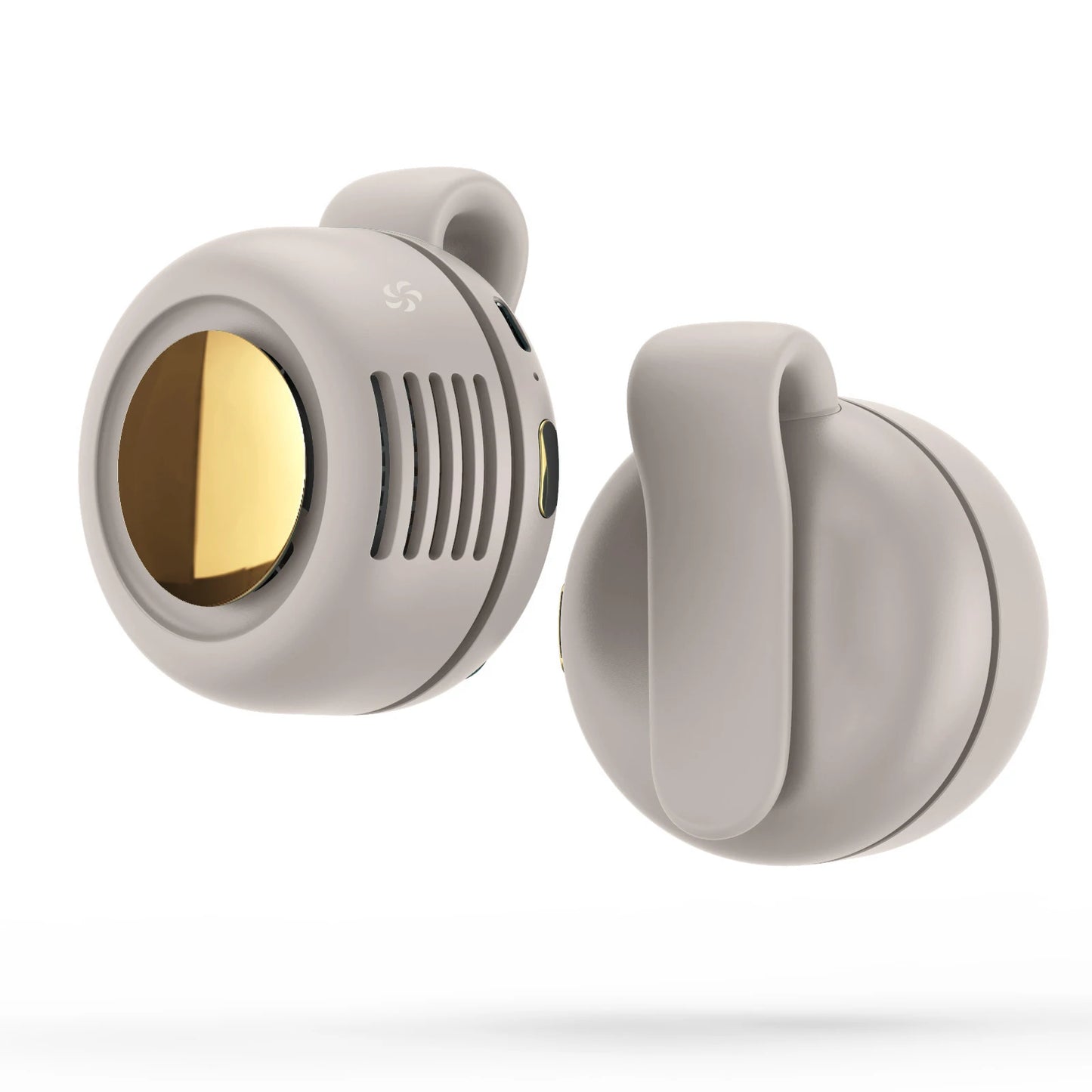 Portable Silent Mini Bladeless Fan Clip on Small Fan Clip on for Shirt Waist Adjustable 3-Speed Suspended Whirlwind Fans