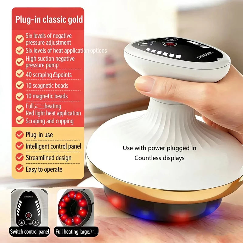 Electric Vacuum Cupping Massager | Gua Sha Scraping & Deep Tissue Therapy
