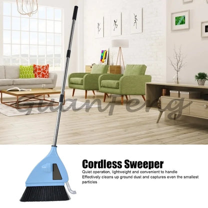 2-in-1 Cordless Vacuum Sweeper & Broom | Rechargeable USB Handheld Cleaner for Home & Bedroom