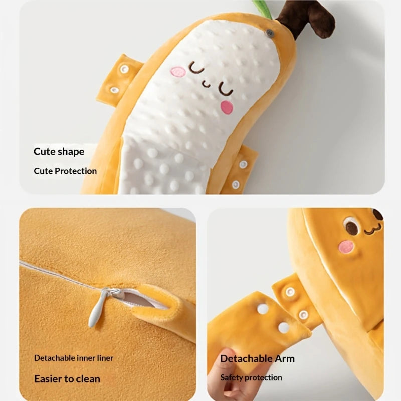 Baby Patter Soothing Pillow | Cartoon Banana Anti-Startle Sleep Aid & Gentle Patting Doll
