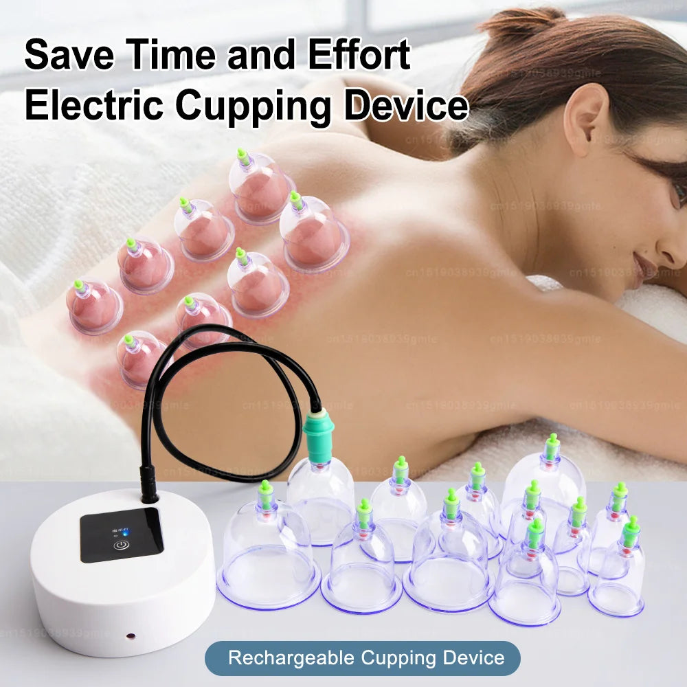 Electric Vacuum Cupping Massager | Anti-Cellulite Body Slimming & Gua Sha Therapy Body Massage Cans