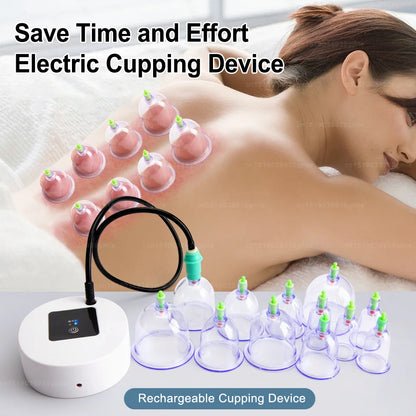 Electric Vacuum Cupping Massager | Anti-Cellulite Body Slimming & Gua Sha Therapy Body Massage Cans