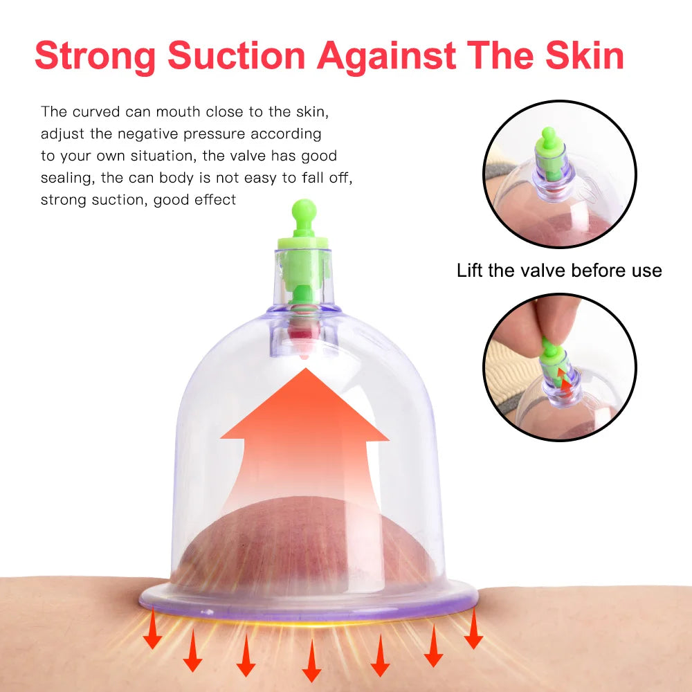 Electric Vacuum Cupping Massager | Anti-Cellulite Body Slimming & Gua Sha Therapy Body Massage Cans