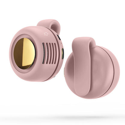 Portable Silent Mini Bladeless Fan Clip on Small Fan Clip on for Shirt Waist Adjustable 3-Speed Suspended Whirlwind Fans