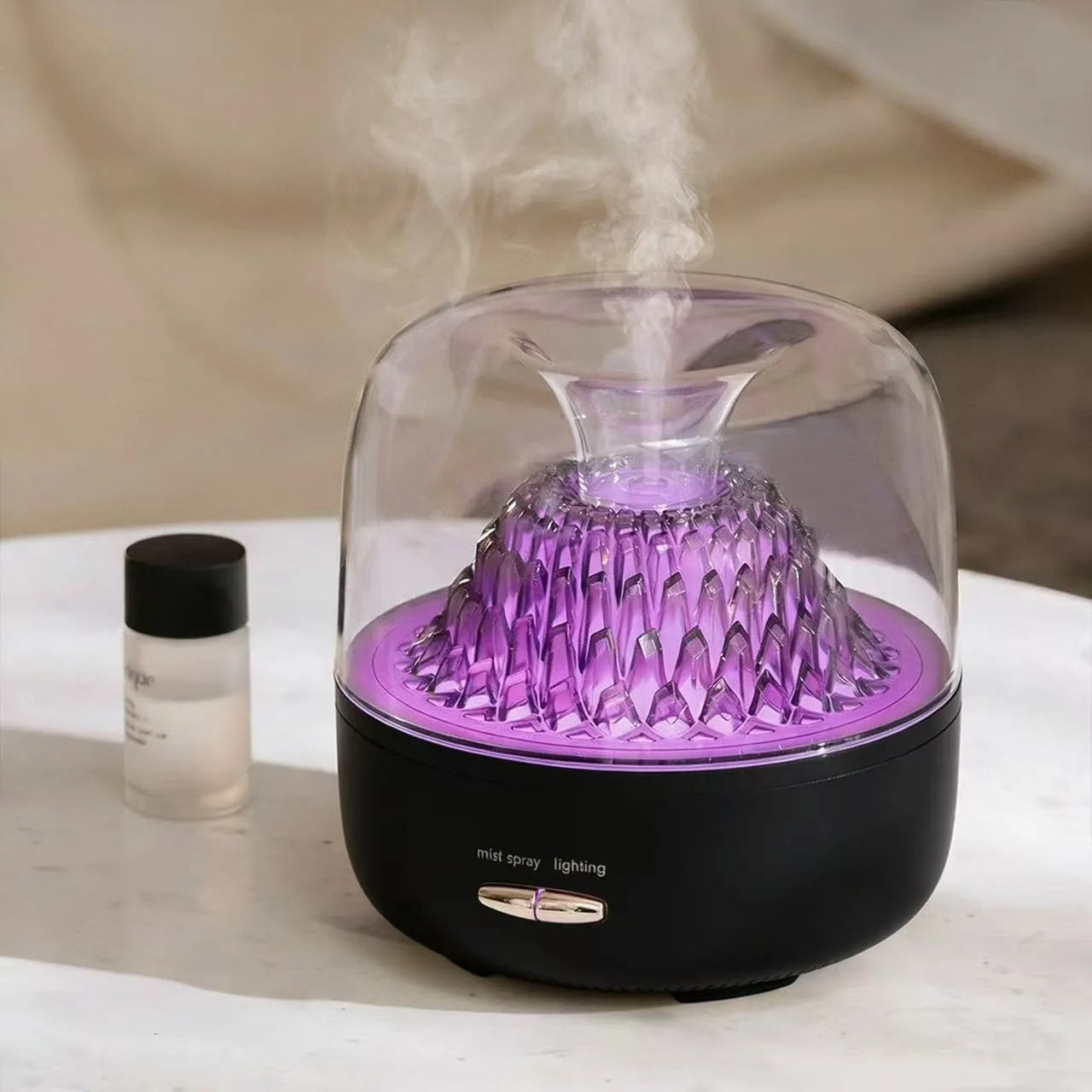 Ultrasonic Aroma Diffuser with 7-Color LED Ambient Lighting – Essential Oil Humidifier for Home, Office & Relaxation