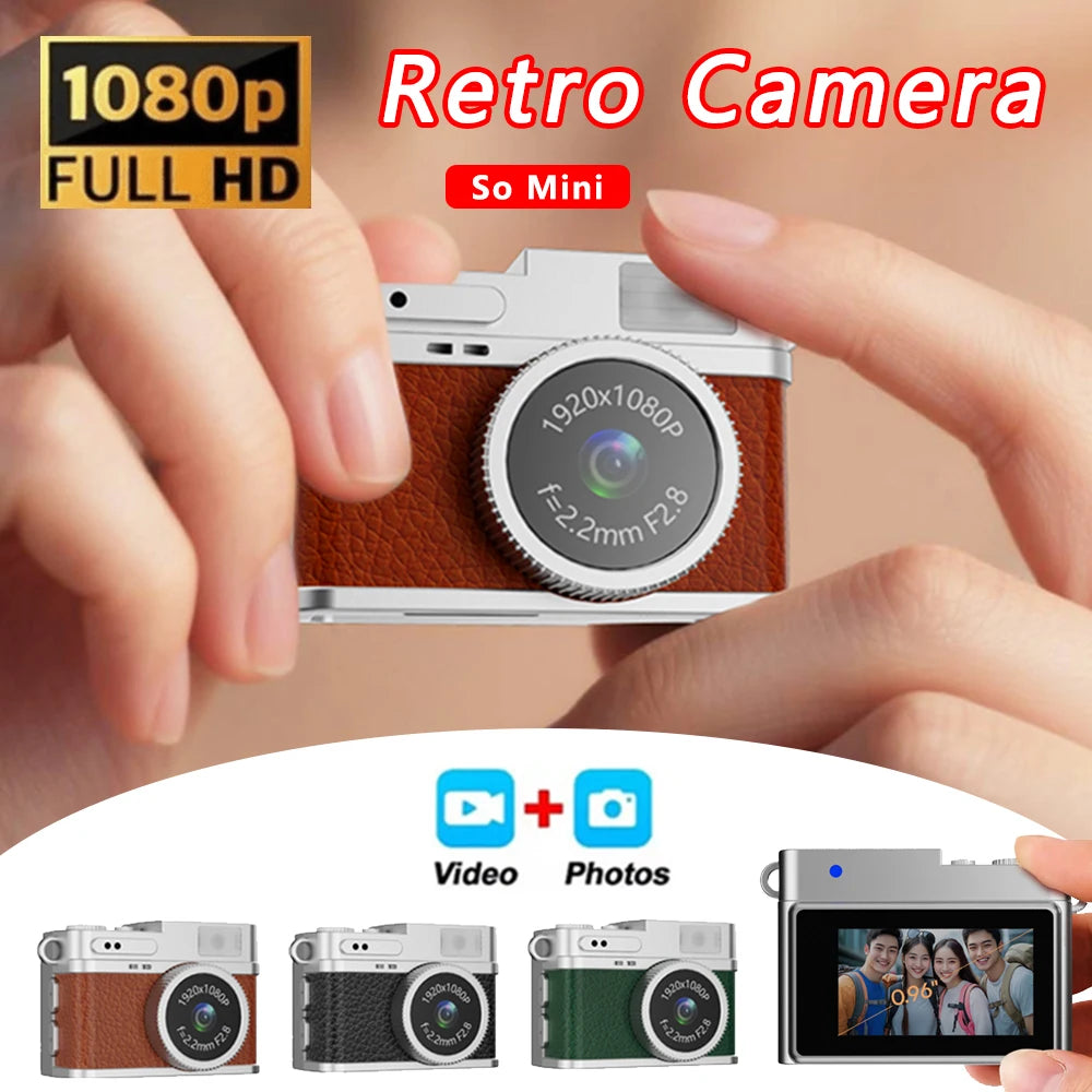 HD 1080P Mini Body Camera with Screen | Compact Kids Camcorder & Portable Sports DV Digital Video Recorder