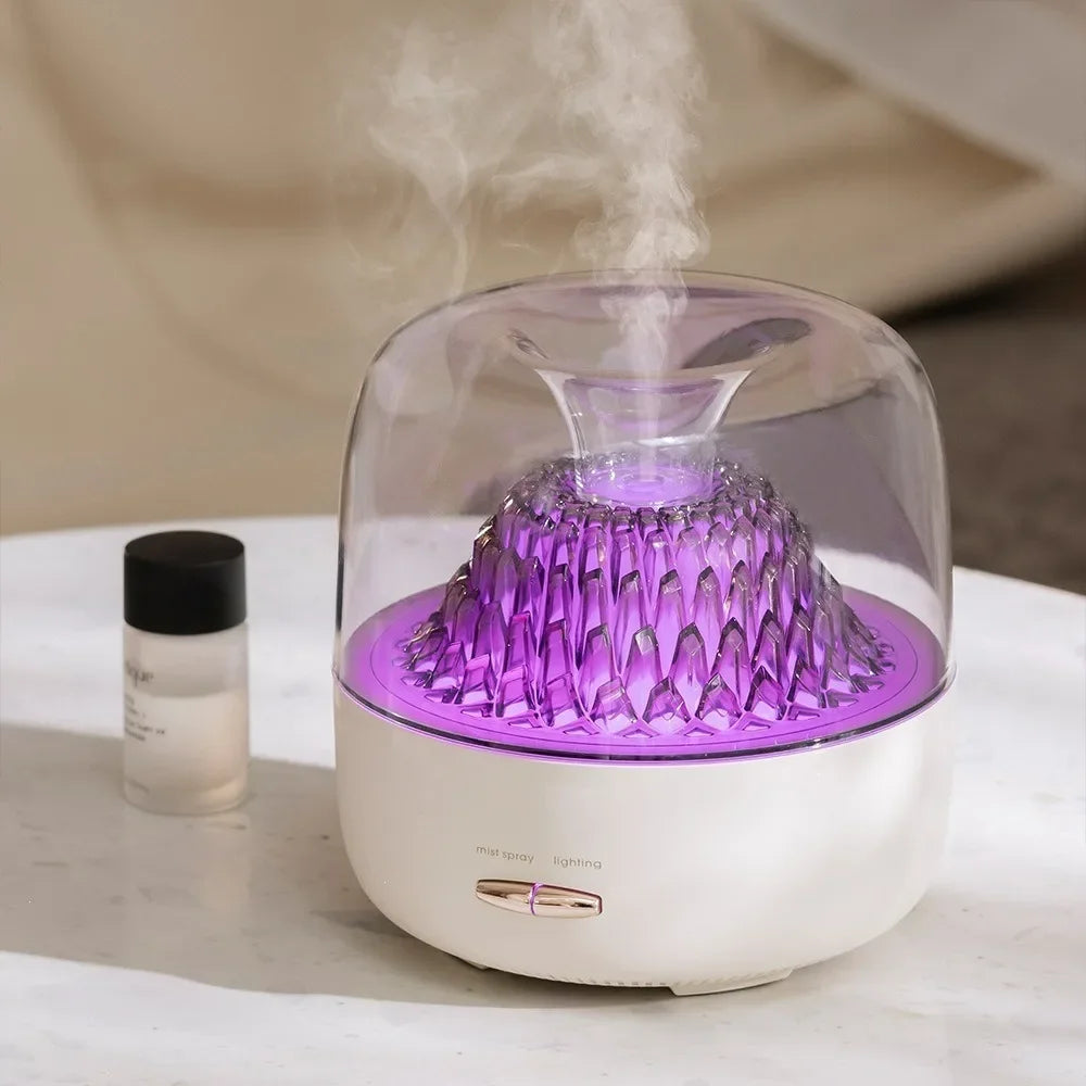 Ultrasonic Aroma Diffuser with 7-Color LED Ambient Lighting – Essential Oil Humidifier for Home, Office & Relaxation