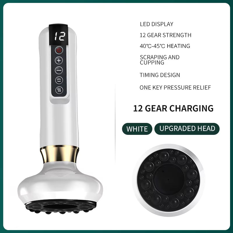 Smart Body Massager Vacuum Suction Device Cellulite Fat Bruning Handheld Chinese Sculpting Heating Cans for Belly Back Massage