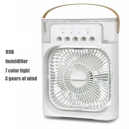 3-in-1 Portable Mini Air Cooler Fan – Personal Air Conditioner, Humidifier & LED Night Light for Home and Office